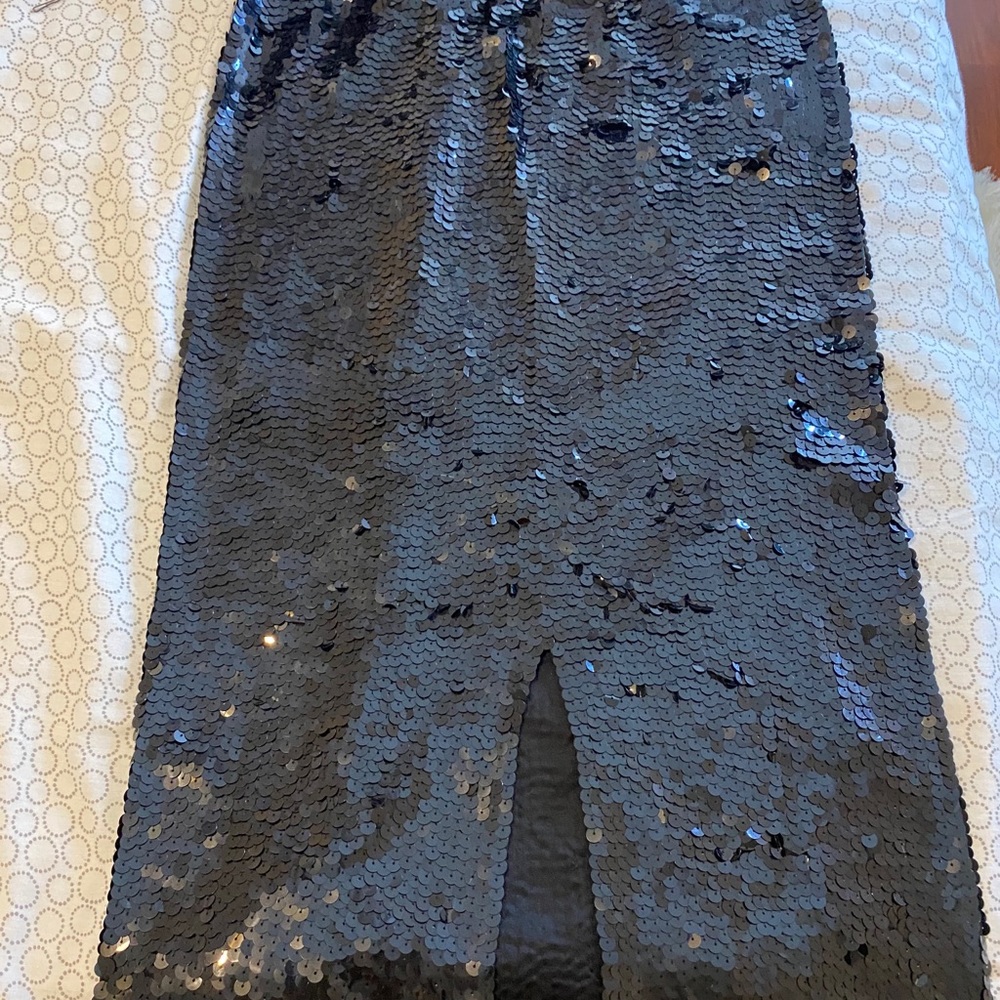 BLACK SPARKLE SKIRT